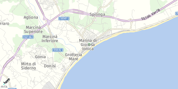 HERE Map of Marina di Gioiosa Ionica, Italy